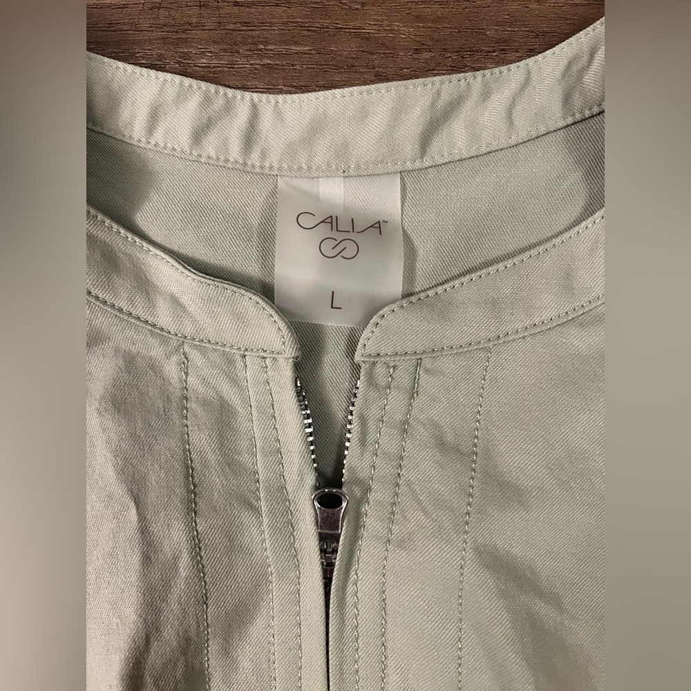 Calia By Carrie Underwood Soft Utility Romper Green Shorts‎ Sz-Large I31 - Picture 7 of 12